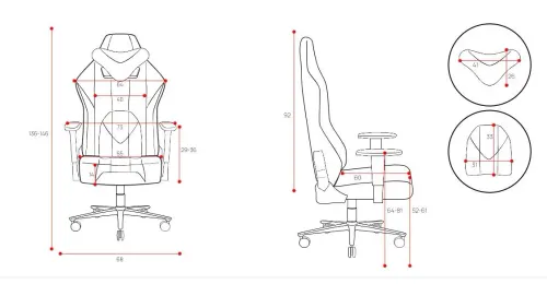 Fotel Diablo Chairs X-Player 2.0 King Size - gamingowy - dark sunflower - skóra ECO - tkanina - do 160kg