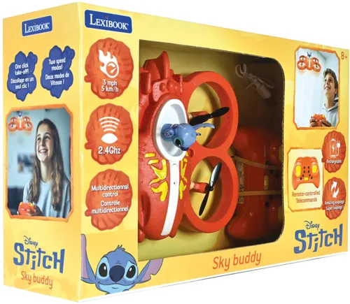 Dron zdalnie sterowany LEXIBOOK Disney Stitch Statek kosmiczny UFO1D