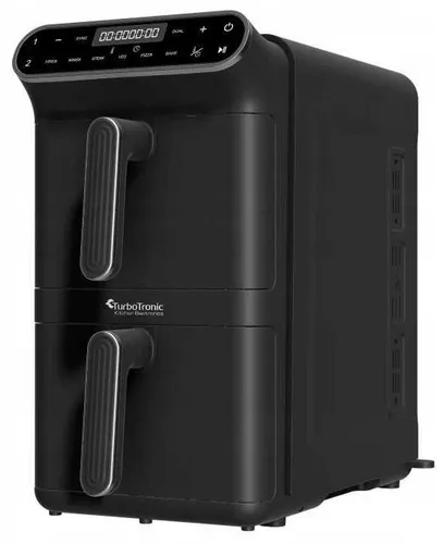 Air Fryer Frytkownica beztłuszczowa TURBOTRONIC TT-AF500D Czarny z podwójnym koszem