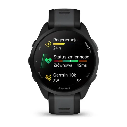 Smartwatch Garmin Forerunner 165 43mm GPS Czarny