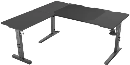 Biurko gamingowe narożne GENESIS Holm Modular 160 Czarny
