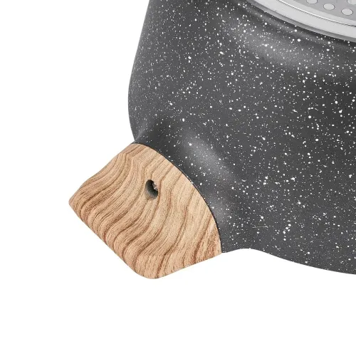 Garnek granitowy typu stone z pokrywką Konighoffer Fegato 6,2 l