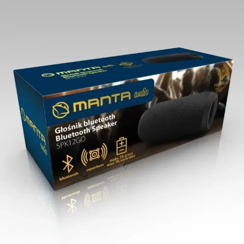 Głośnik Bluetooth Manta SPK12GO 10W Radio FM Czarny