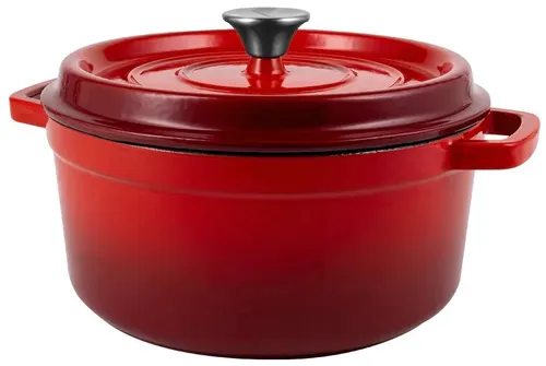 Garnek żeliwny VINTAGE CUISINE VC2P2619BL20CP Czerwony 26 cm