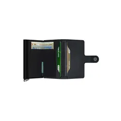 Кошелек Secrid Premium RFID Miniwallet Emboss Lines - черный