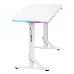 Biurko gamingowe ULTRADESK Iron RGB Biały