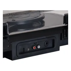 Gramofon DENVER VPL-230 Czarny, Manualny,Napęd paskowy,BT,USB,Wbudowane głośniki,Prędkość odtw. 33 1/3,45,78 obr./min