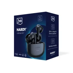 Słuchawki bezprzewodowe 3mk HARDY LifePods Pro ANC Dokanałowe Bluetooth 5.3 Czarny