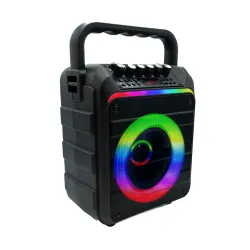 Zestaw karaoke Musicmate MM-SC300 SoundRider 18W Bluetooth Mikrofon Karaoke Czarny