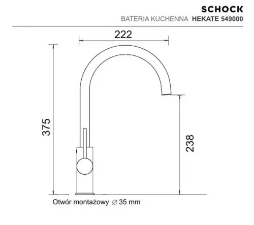 Bateria Schock Hekate 549000 Czarny Mosiądz