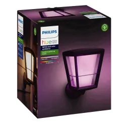 Kinkiet zewnętrzny Philips Econic Hue Outdoor Wall Light Black 17439/30/P7