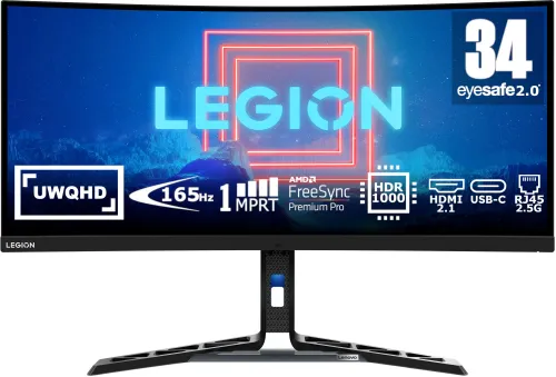 Monitor Lenovo Y34wz-30 (67B0UAC1EU) 34" UWQHD VA 165Hz OC 180Hz 1ms MPRT Zakrzywiony Gamingowy