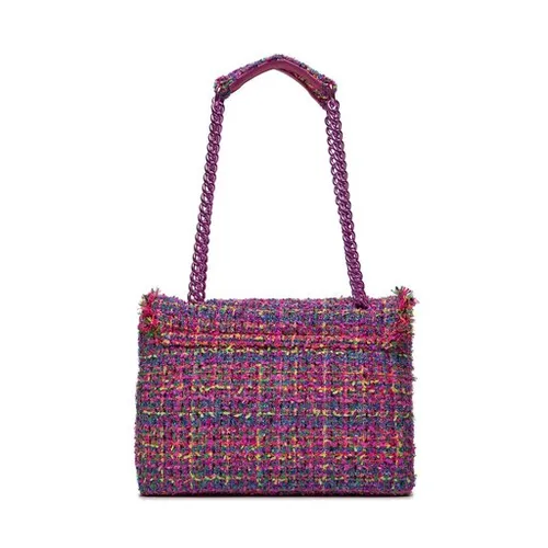 Kurt Geiger 690-Tweed Lg Kensington Moale 647458609 Fushia CMB Bag