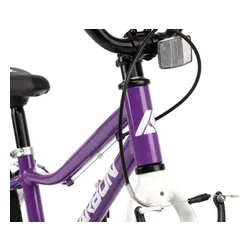 Rower dziecięcy KARBON Superlight Automatic 18 cali dla chłopca Fioletowy