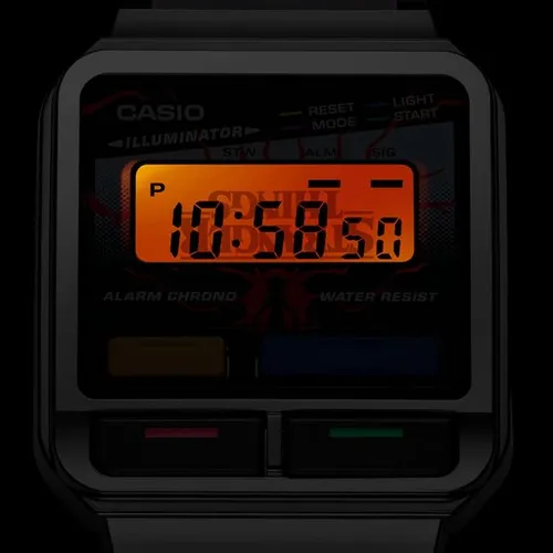 Casio Винтажные эдакие часы Stranger Things A120WEST-1AER серые