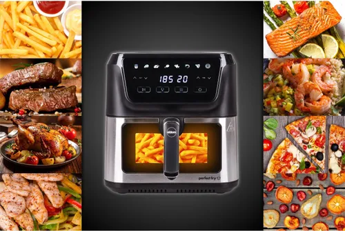 Air Fryer Frytkownica beztłuszczowa ELDOM FR60 Friko 8l z okienkiem do obserwacji postępów gotowania