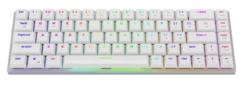 Klawiatura mechaniczna Aqirys AQI-GA-KB-9 Gateron Red Biały