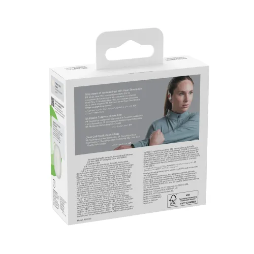 Słuchawki bezprzewodowe Belkin SoundForm ActiveFit Dokanałowe z zaczepami Bluetooth 5.4 Kremowy