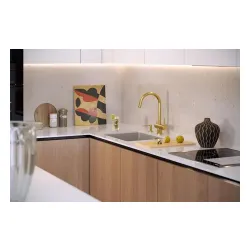 Bateria Quadron Caren 3623512PVDG1 Złoty Stal szlachetna