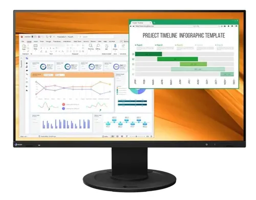 EIZO FlexScan EV2400R-BK - 23.8''. 1920 x 1080. FullHD. 16:9. (czarny)