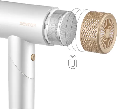 Suszarka do włosów Sencor SHD 9050GD Jonizacja Dyfuzor Zimny nawiew 1300W 2 prędkości 4 temperatury