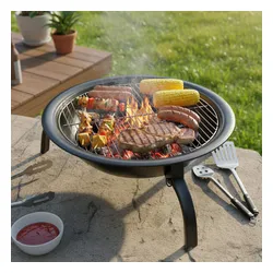 Grill węglowy VELACO VL07-BLACK Czarny