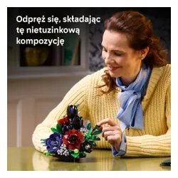 LEGO 11513 Botanicals Kompozycja z ciemnych kwiatów