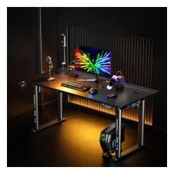 Biurko gamingowe COBRA Electra S CRF1621ELBKRGB Czarny