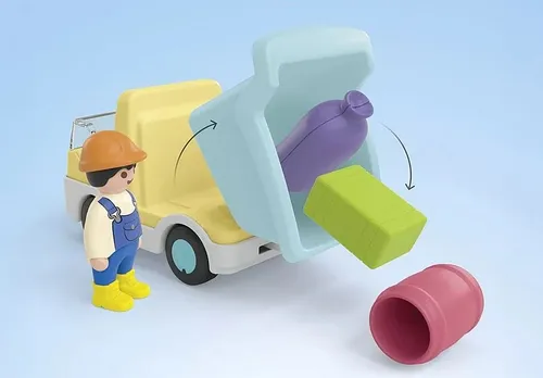 Набор фигурок Playmobil Junior 71686 Грузовик с гаражом с функцией сортировщика