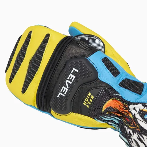 Rękawice narciarskie Level SQ CF Mitt yellow/blue