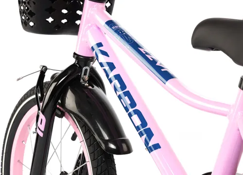 Rower dziecięcy KARBON Jazz 16 cali dla dziewczynki Różowy