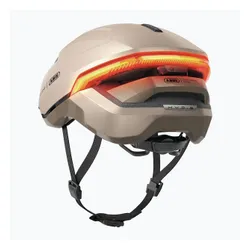 Kask rowerowy z kierunkowskazami ABUS Hyp-E champagne gold