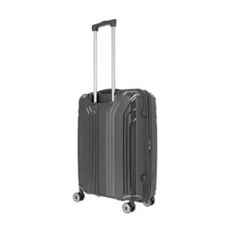 Travelite Elvaa Trolley M-black Orta Genişletilebilir Bavul