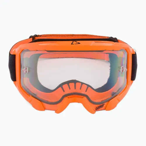 Велосипедные очки Leatt Velocity 4.5 неоновый оранжевый/прозрачный