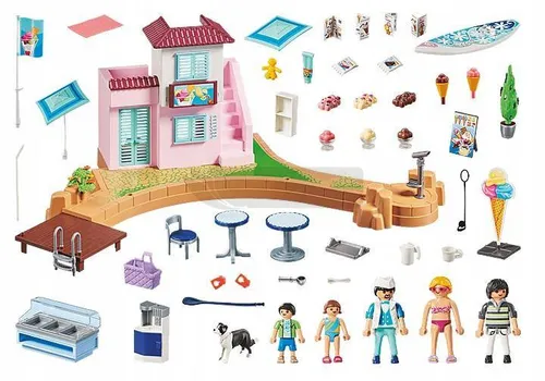 PLAYMOBIL Family Fun 70279 Lodziarnia w porcie