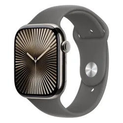 Apple Watch Series 10 GPS + Cellular koperta 42mm tytan naturalny pasek sportowy górska szarość M/L