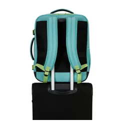 Plecak podręczny American Tourister Take2Cabin MS do Wizz Air - dusty turquoise / lime