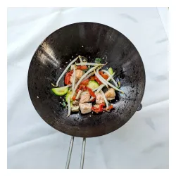 KELA Joy – mini-wok z podgrzewaczem stal śred. 18 cm