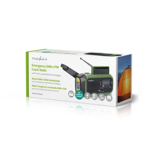 Radioodbiornik Nedis RDDBCR2000GN Radio DAB+ Zielony