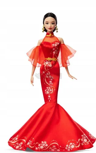 LALKA BARBIE SIGNATURE I Lunar New Year lalka w sukience Qipao JBJ11