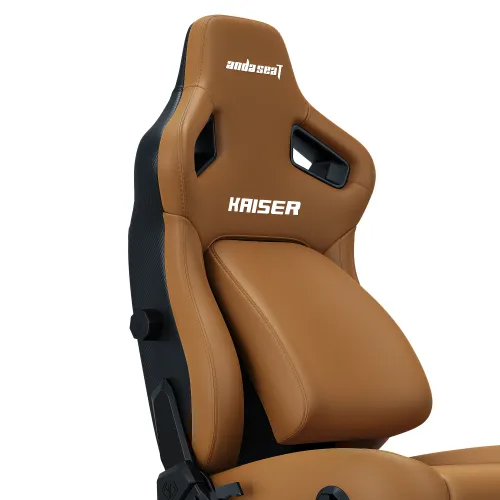 Fotel Anda Seat Kaiser 4 XL Gamingowy do 200kg Skóra Eco Brązowy