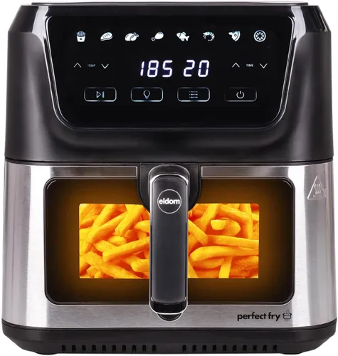 Air Fryer Frytkownica beztłuszczowa ELDOM FR60 Friko 8l z okienkiem do obserwacji postępów gotowania