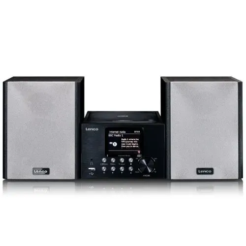 Wieża Lenco MC-250 24W Wi-Fi Bluetooth Radio FM, DAB+, Internetowe Czarny