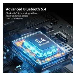 Słuchawki bezprzewodowe Tozo H100 Nauszne Bluetooth 5.4 Czarny