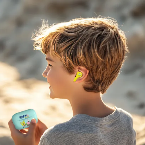 Słuchawki dokanałowe OTL SpongeBob SquarePants Turkusowo-żółty