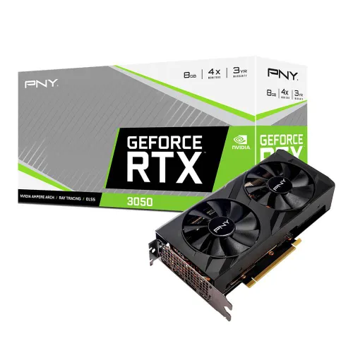 Karta graficzna PNY GeForce RTX 3050 Verto Dual Fan 8GB GDDR6 128bit