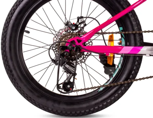 Rower dziecięcy SUN BABY Verdant Calix 20 dla dziewczynki Biało-różowo-miętowy