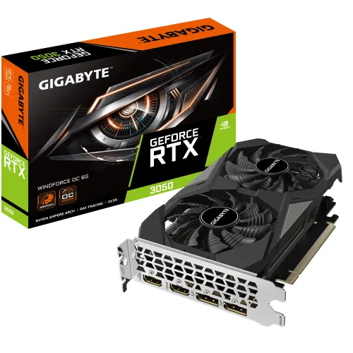 Karta graficzna Gigabyte GeForce RTX 3050 WINDFORCE OC 6GB GDDR6 96bit DLSS