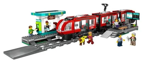 LEGO City 60423 городской трамвай со станцией