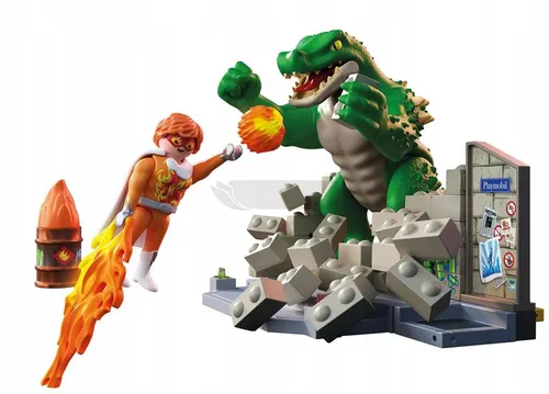 PLAYMOBIL 71831 Bohaterski pojedynek z jaszczurem zestaw +4 lata